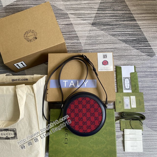 Gucci新款包包 古馳GG Marmont系列圓形包 Gucci單肩斜挎圓餅包 658825  ydg3242